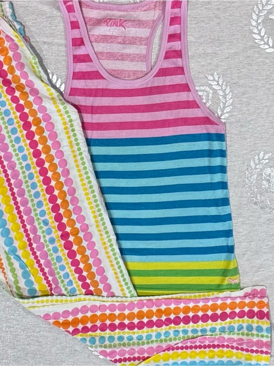 PINK Victoria's Secret Other - VS PINK VINTAGE RAINBOW SLEEP SET LARGE
